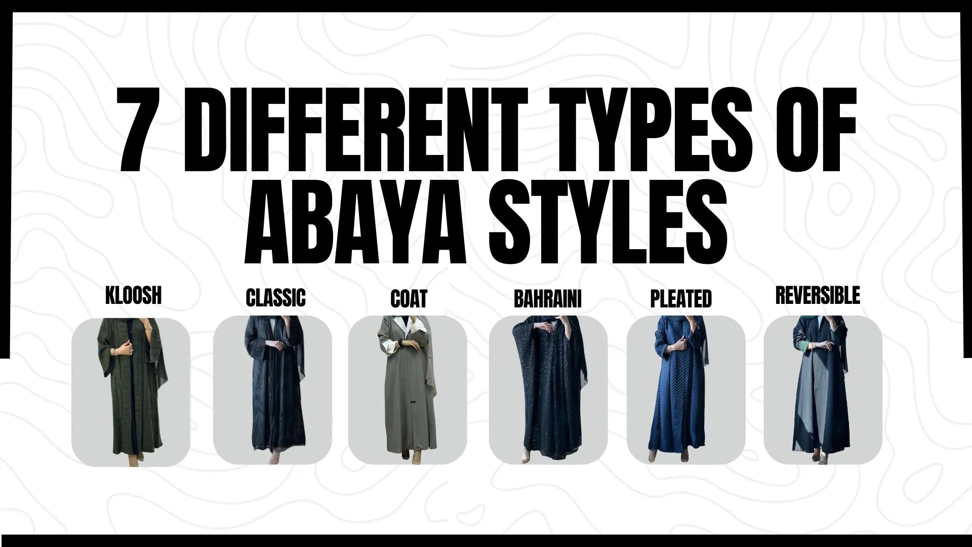 7 Different Types of Abaya Styles – Crystal Abaya Studio