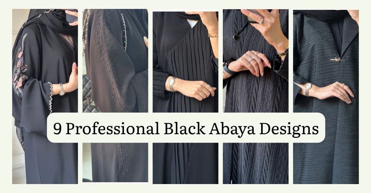 9 Professional Black Abaya Designs