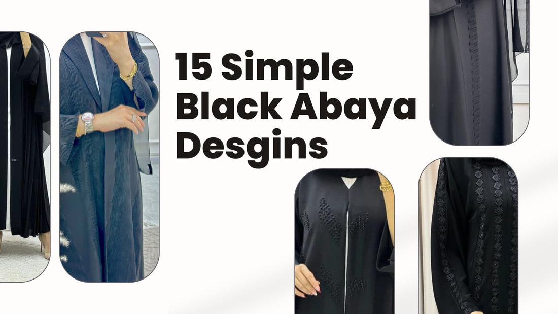 CAS Top 15 Simple Black Abaya Designs - Crystal Abaya Studio