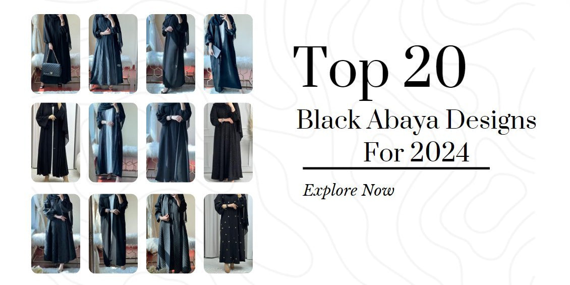 Top 20 Black Abaya Designs in 2025 - Crystal Abaya Studio