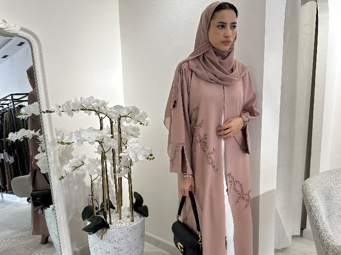 Pink Abaya - Crystal Abaya Studio