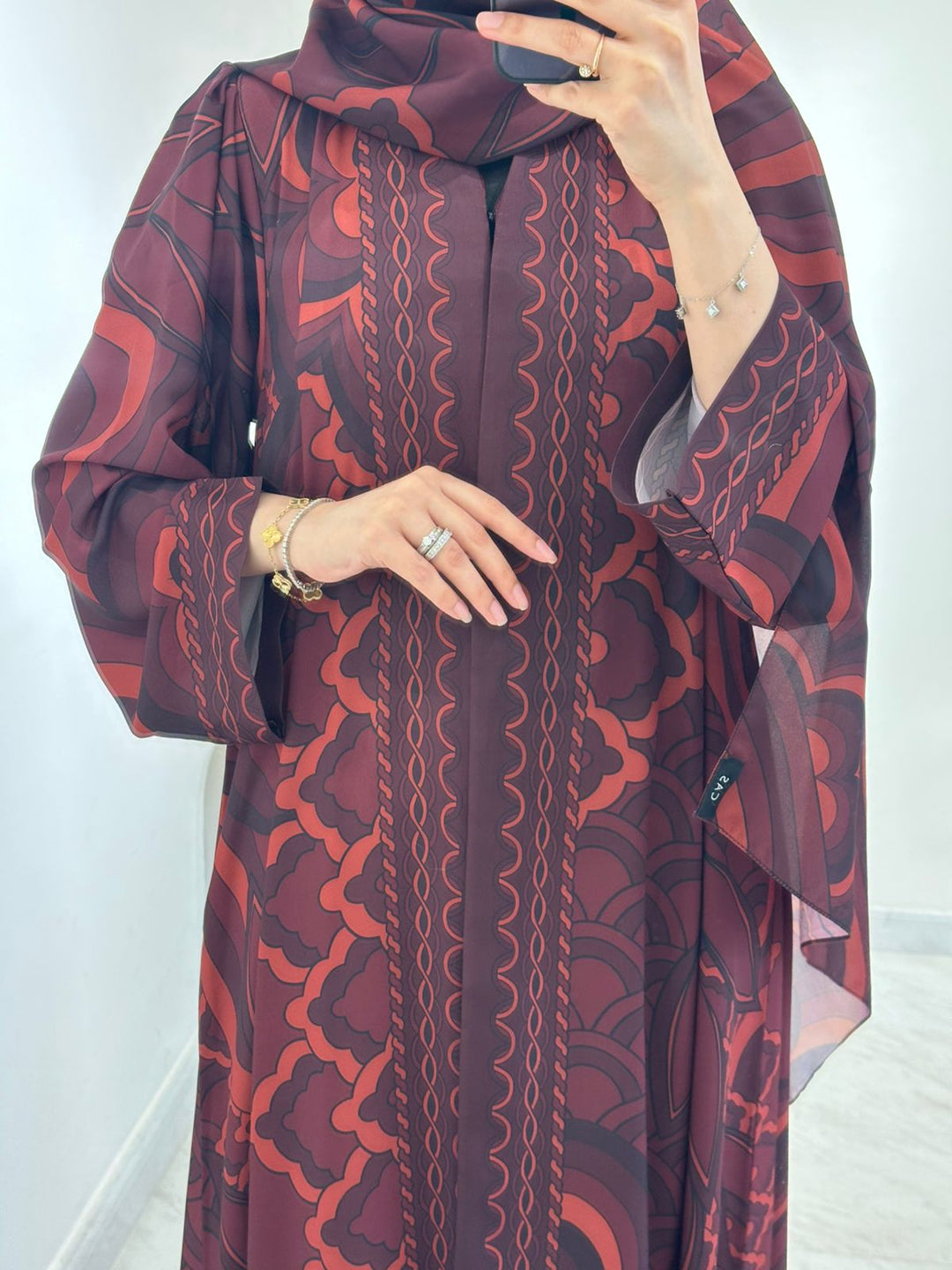 PRINTED ABAYAS (PLAIN FRONT OPEN) - 75 main image 1