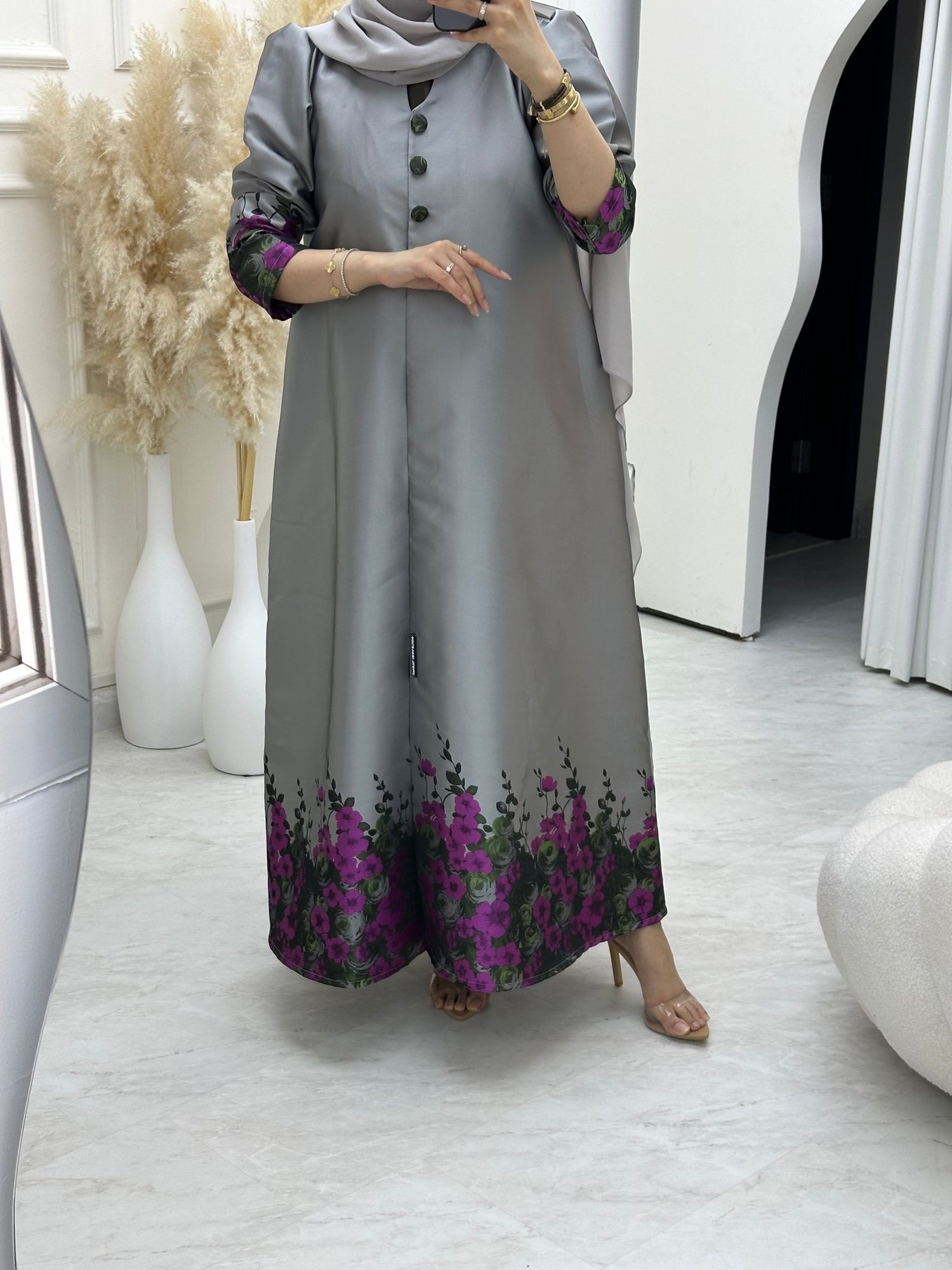 Satin Abaya - Crystal Abaya Studio