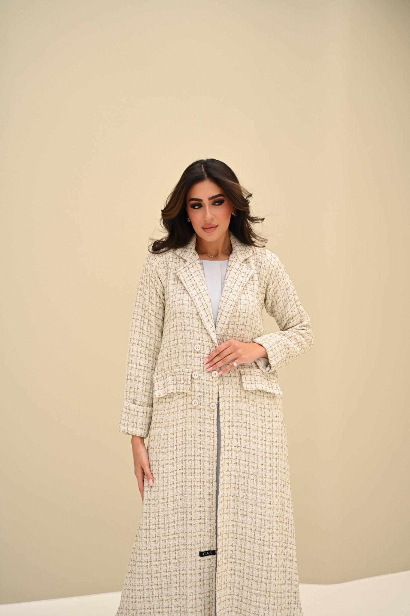 Tweed Abaya - Crystal Abaya Studio