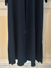 C 2446 Navy Embroidered Abaya