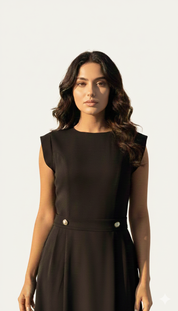 C 007 Premium Black Under Abaya Dress