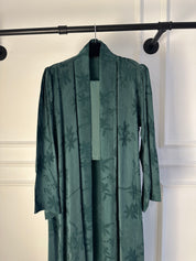 C 1900-02 Sage Green Floral Abaya
