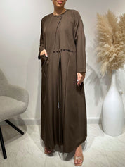 C 1626 Coffee Brown Abaya