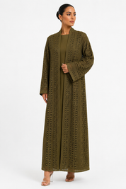 عباءة زيتونية اللون C 1717-02