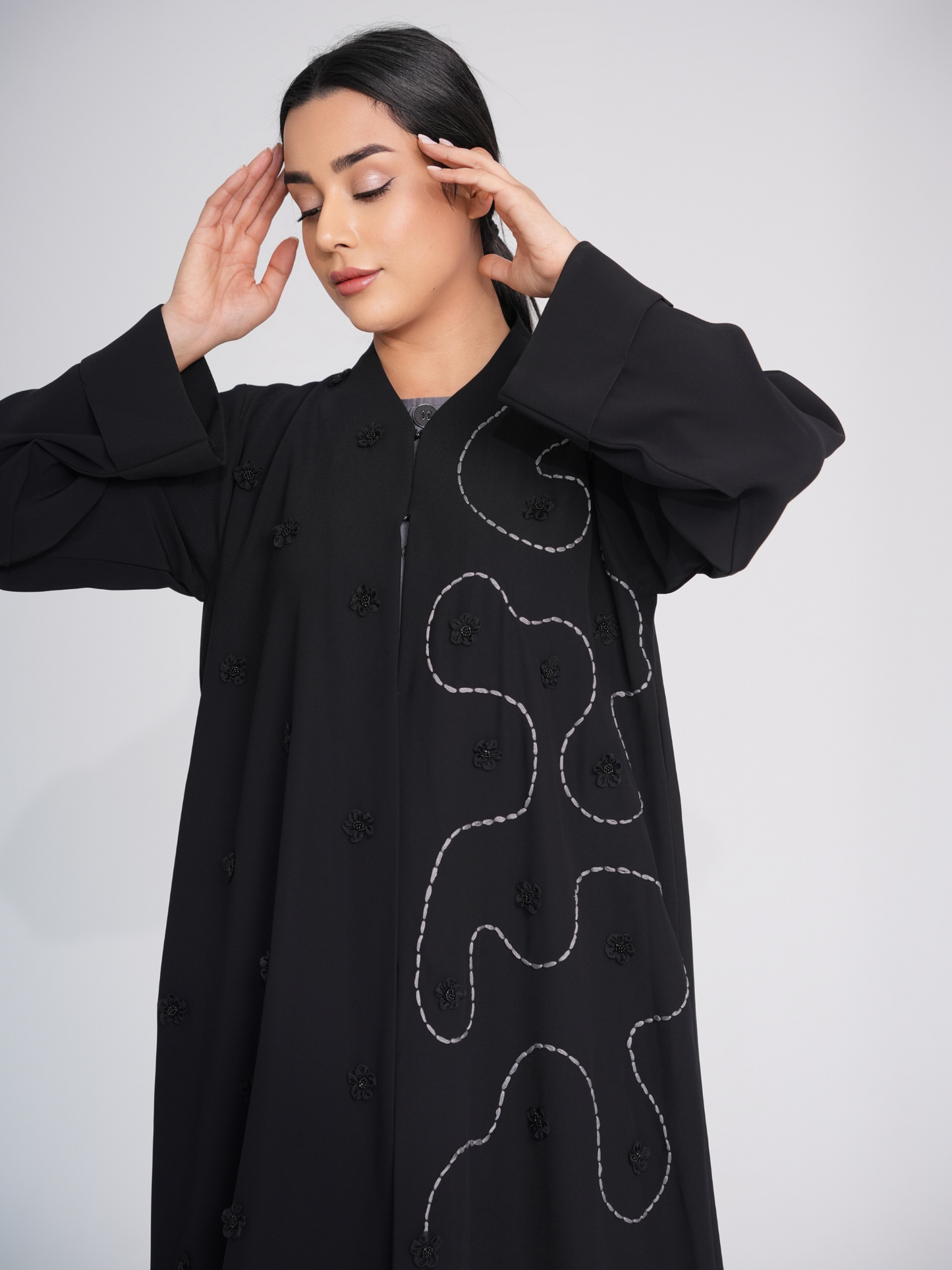 C 0387 Black Abaya