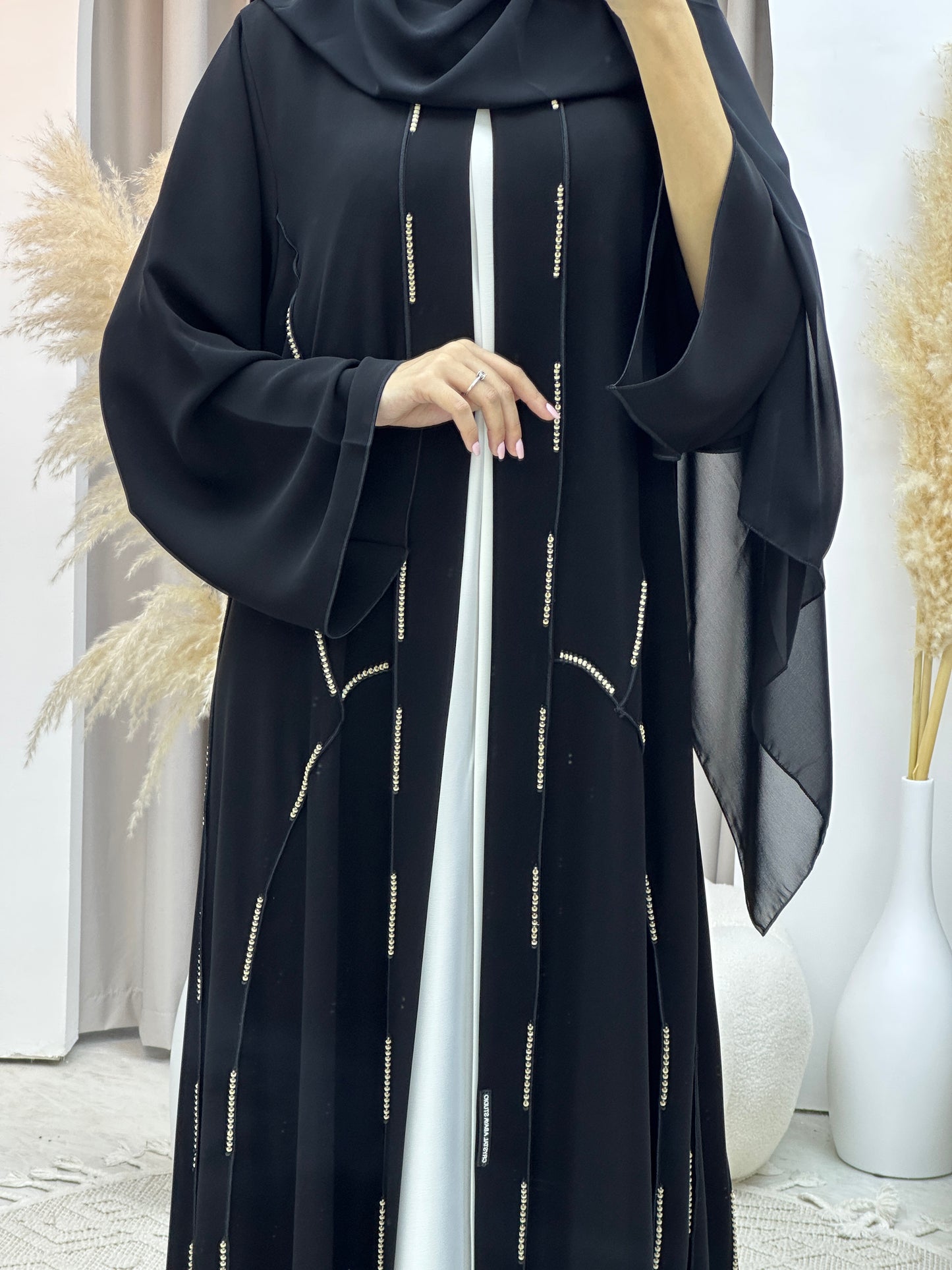 C RTW Ramadan Black Eid Abaya 58