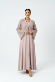 2240-02 Mauve Dantel Abaya