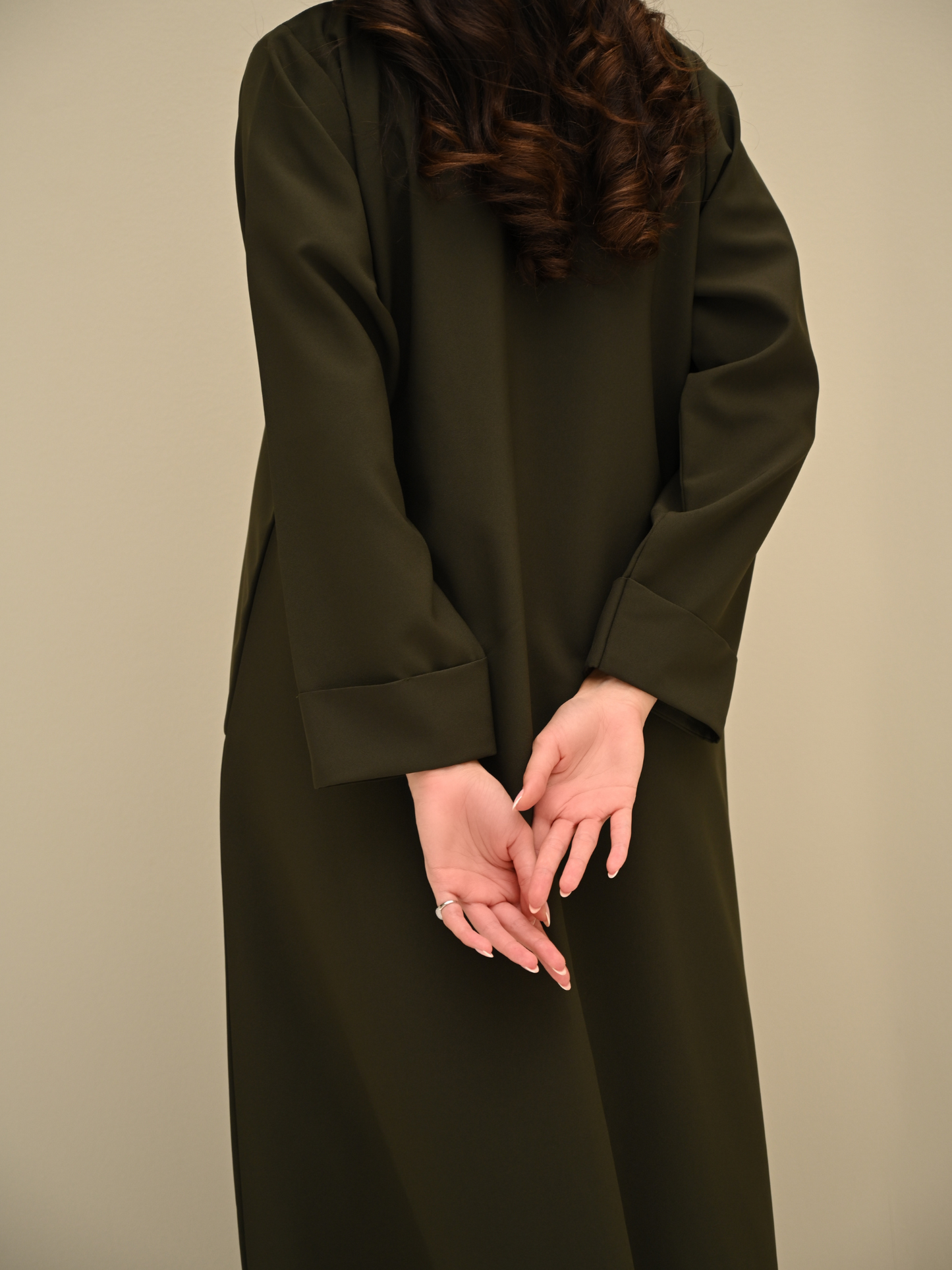 C 0423 Olive Green Abaya