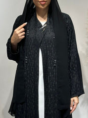 C 1628 Black Abaya
