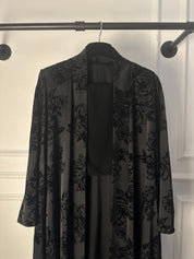 C 1853 Black Roses Abaya