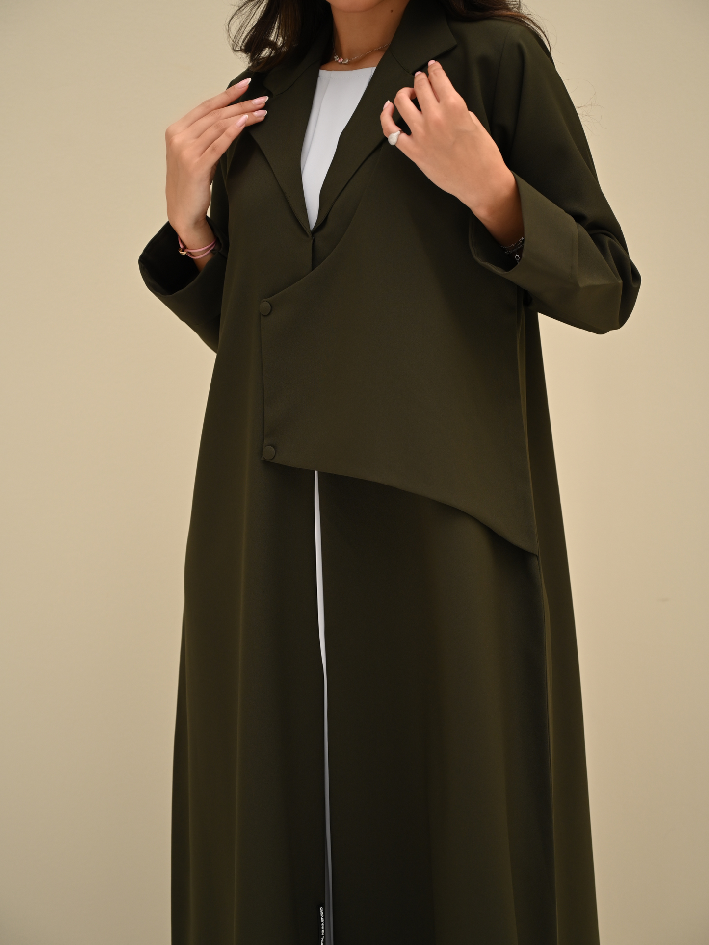 C 0423 Olive Green Abaya