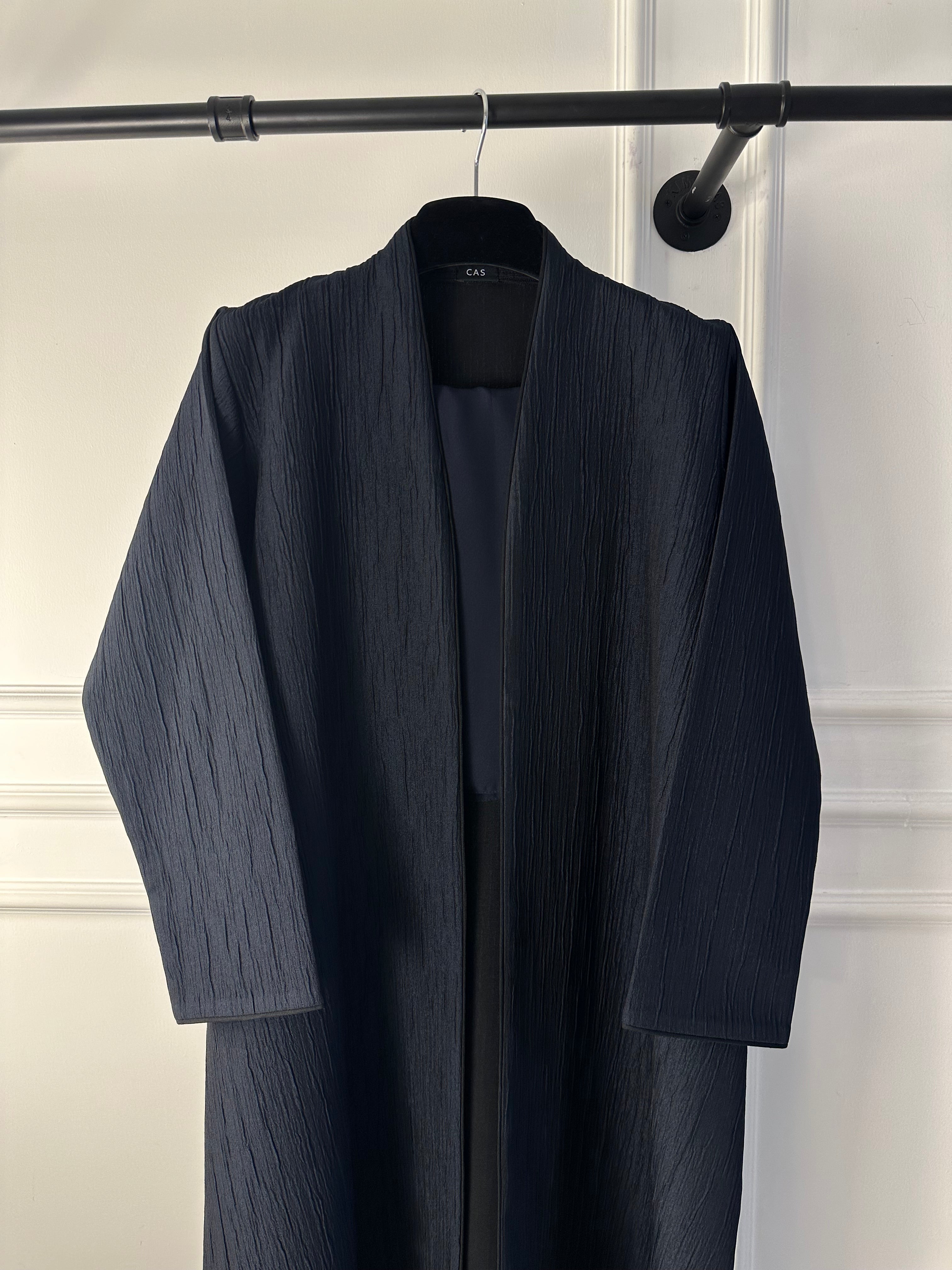 C 1898-04 Navy Blue Metallic Abaya