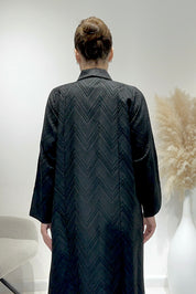 C 1637 Black Coat Abaya