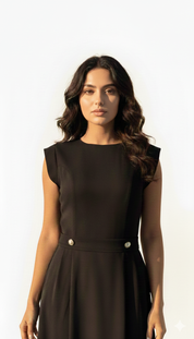 C 007 Premium Black Under Abaya Dress