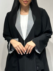 C 1633 Black Coat Abaya