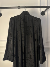C 1852 Black Striped Abaya