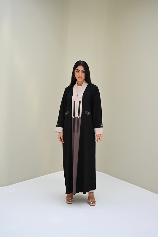 C 0516 Black Work Abaya