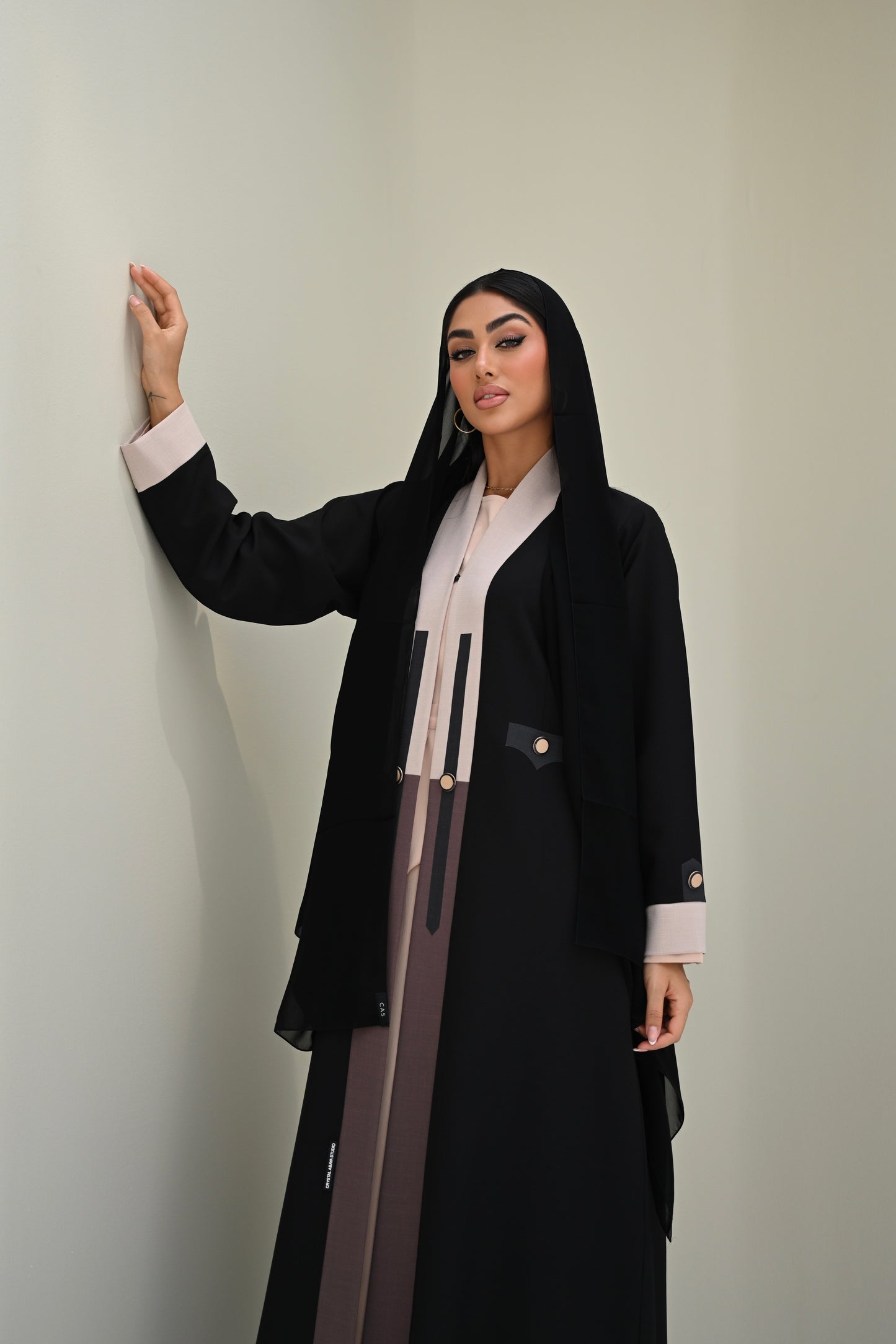 C 0516 Black Work Abaya