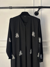 C 1842 Black Beaded Abaya
