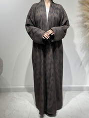 عباية بنية داكنة C 1606-03