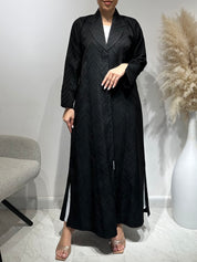 C 1637 Black Coat Abaya