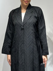 C 1637 Black Coat Abaya