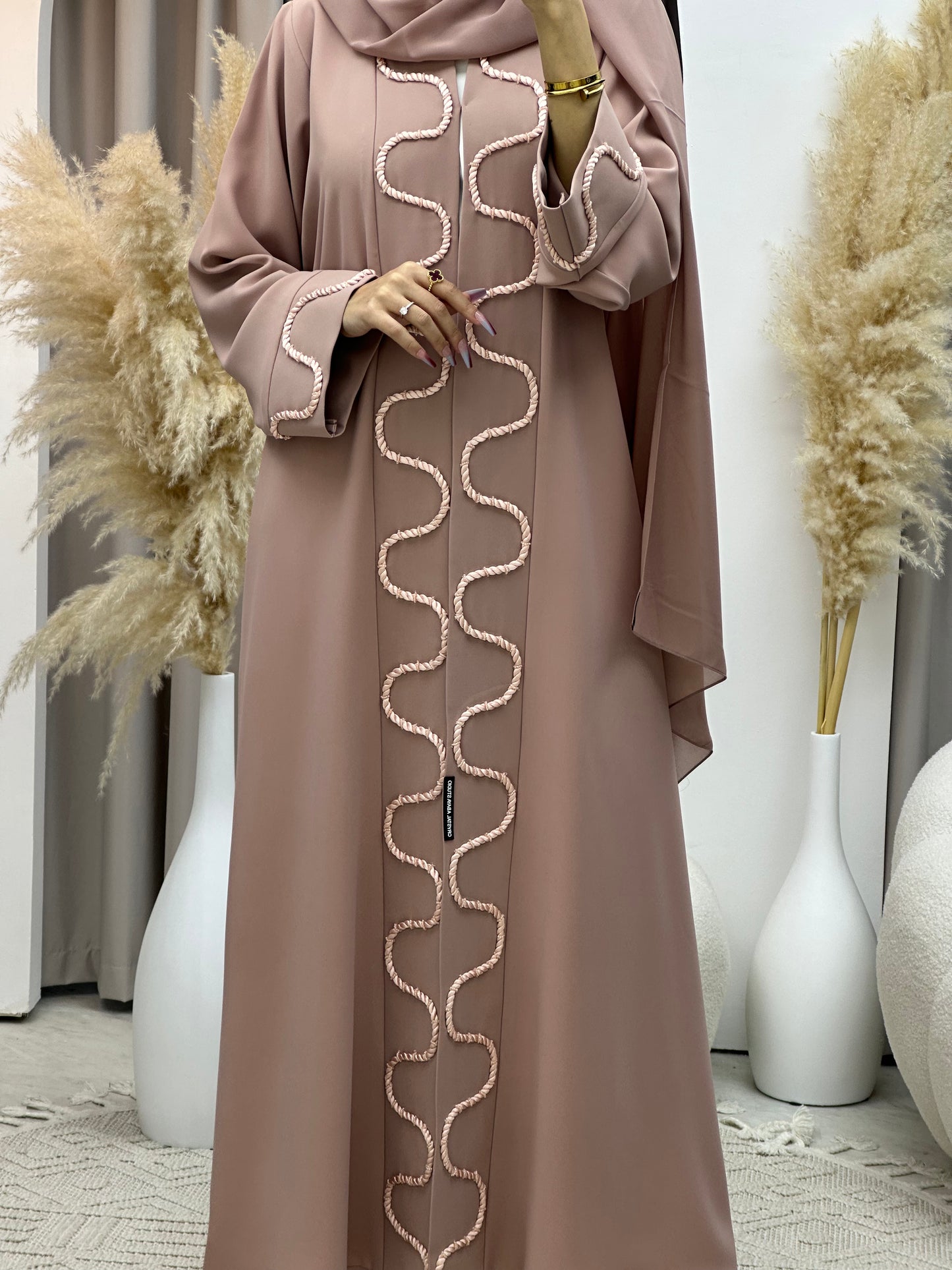 C Rose Pink Ramadan Eid Abaya