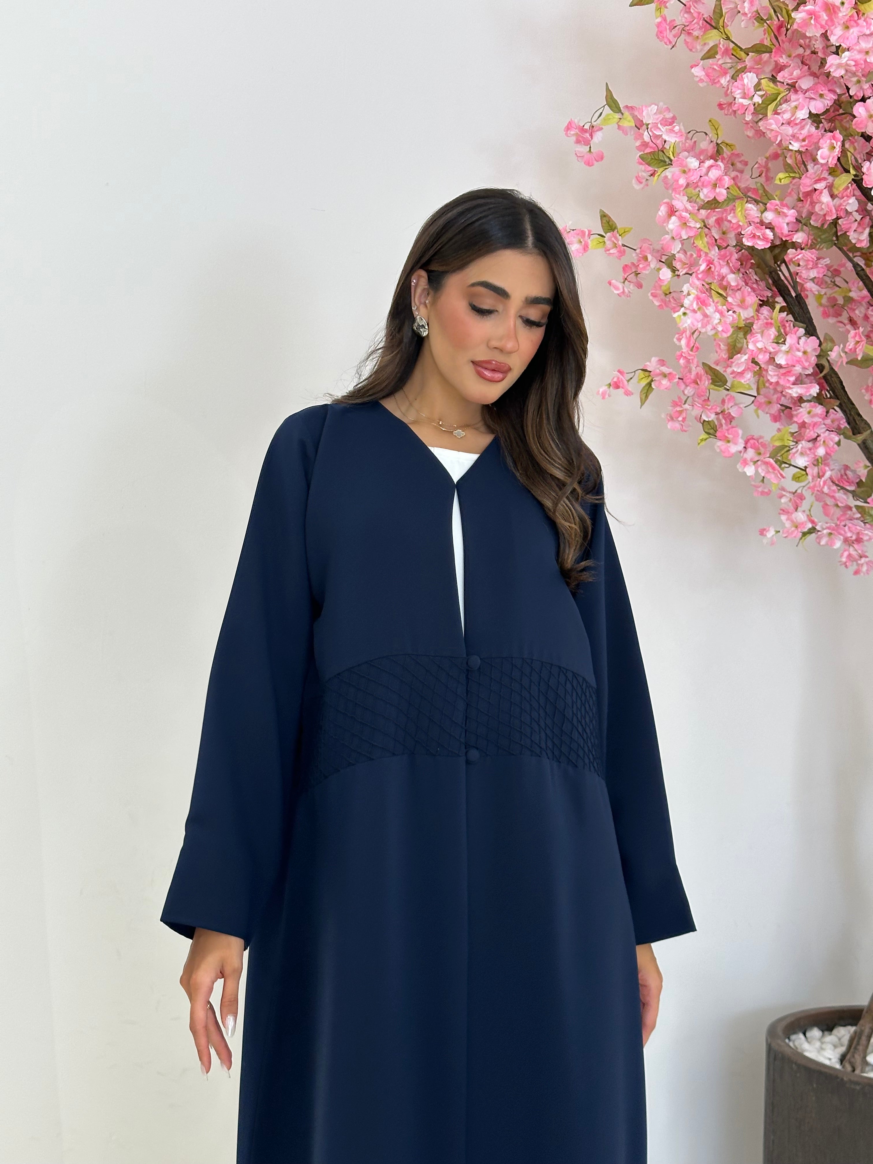 C 1227 Navy Blue Abaya