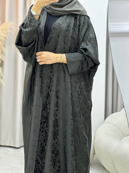 C 0250-05 Olive Floral Abaya