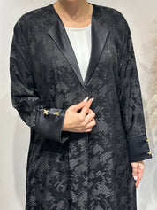 C 1639 Black Coat Abaya