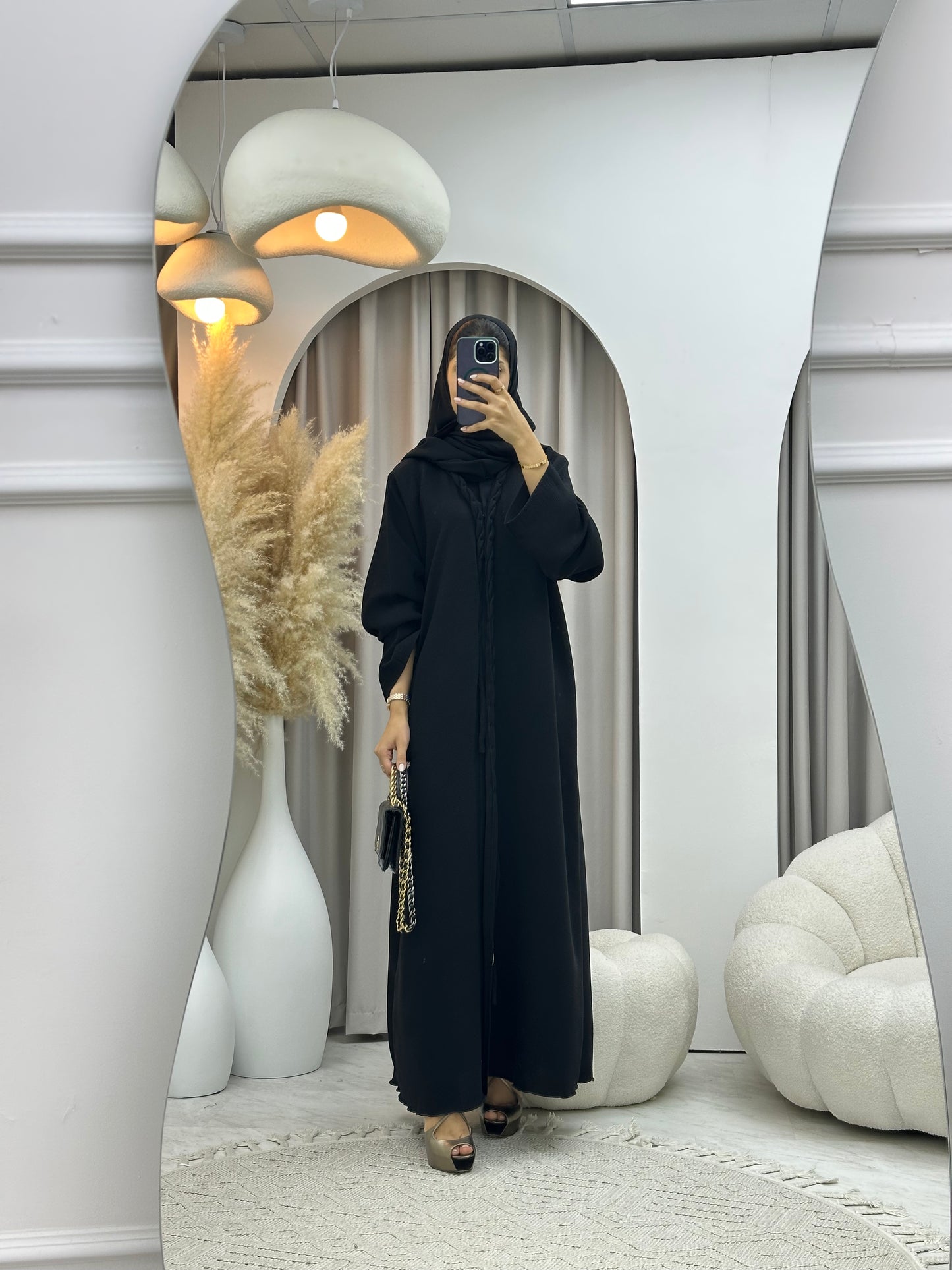 C 0485 Black Work Abaya