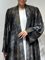 C 1641 Grey Shimmer Abaya