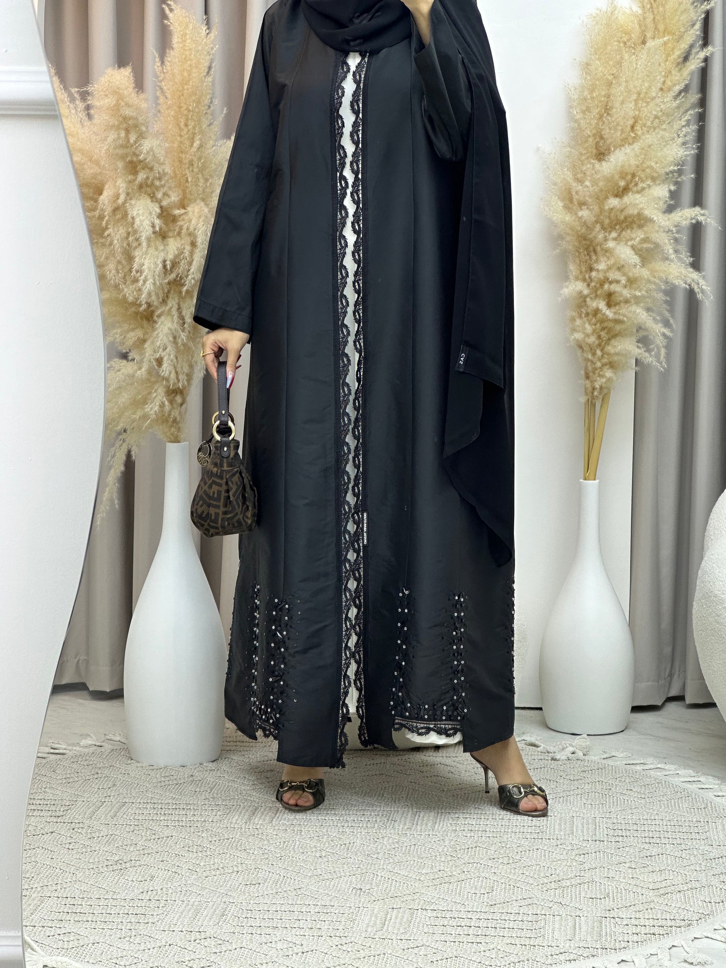 C Ramadan Black Eid Abaya 73