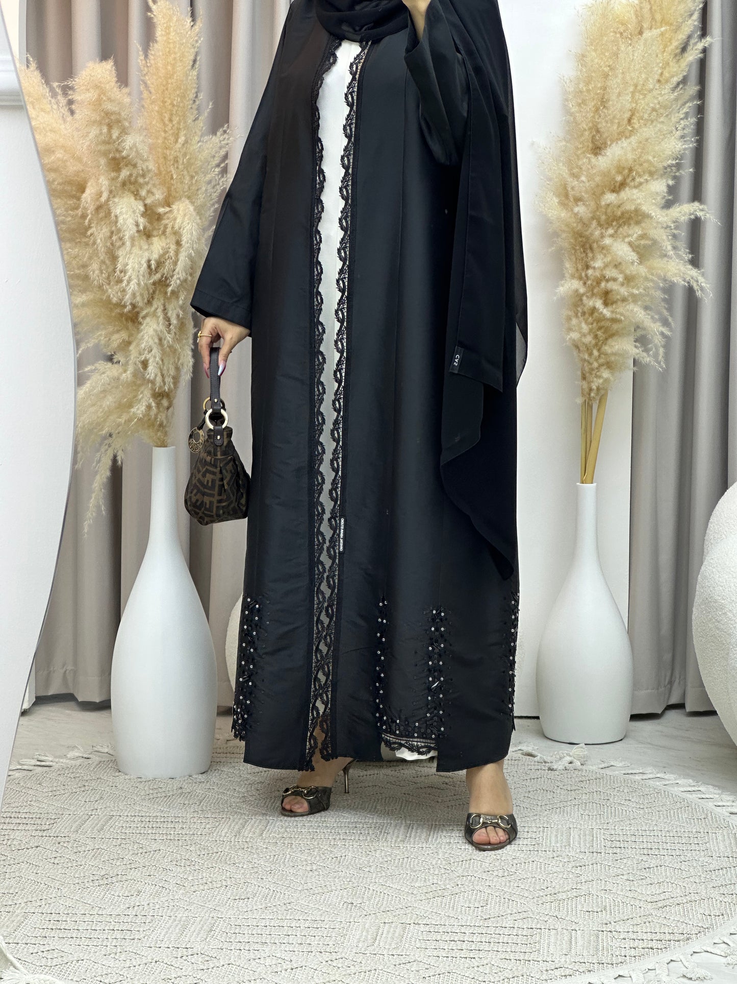 C Ramadan Black Eid Abaya 73