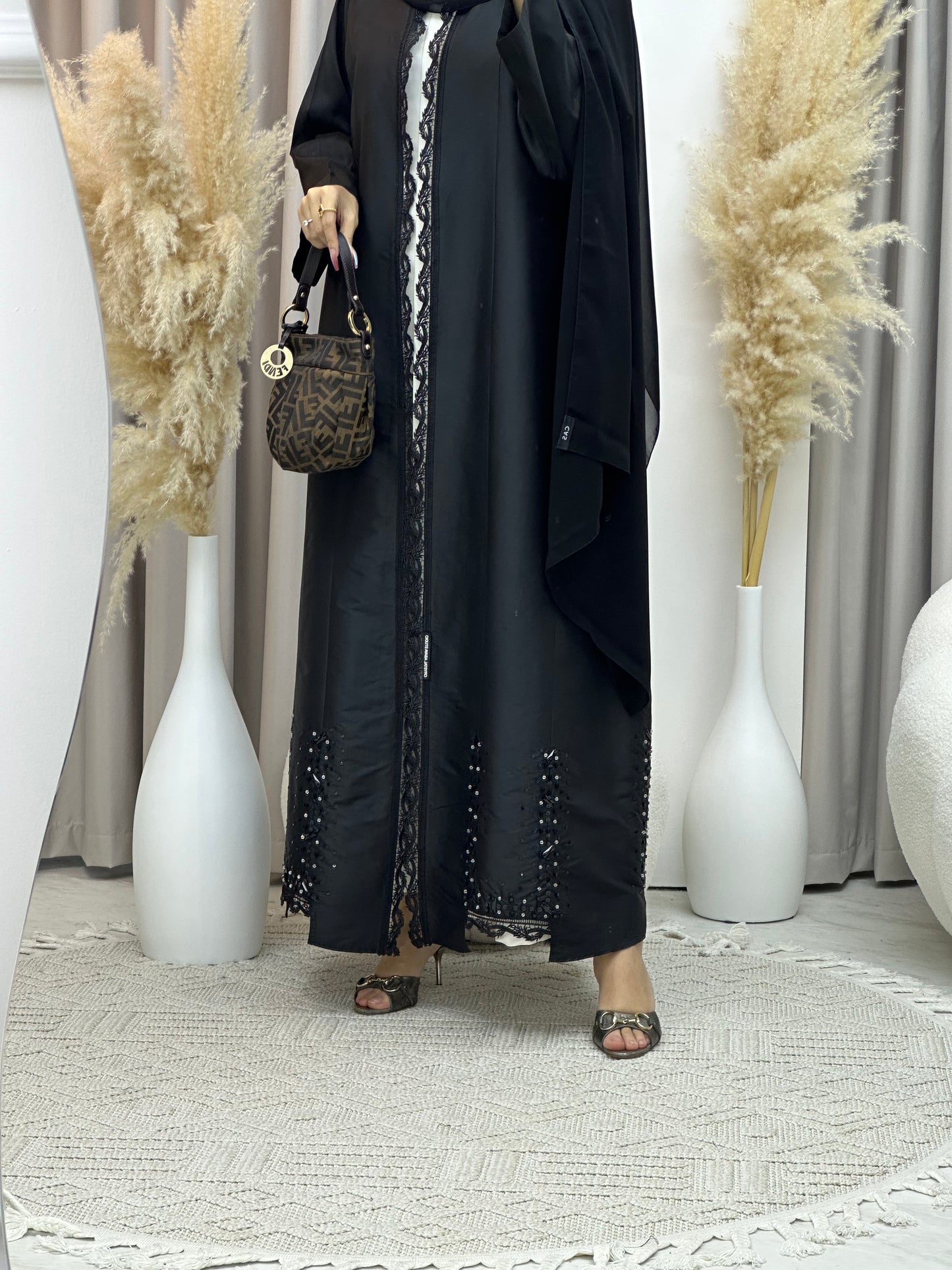 C Ramadan Black Eid Abaya 73