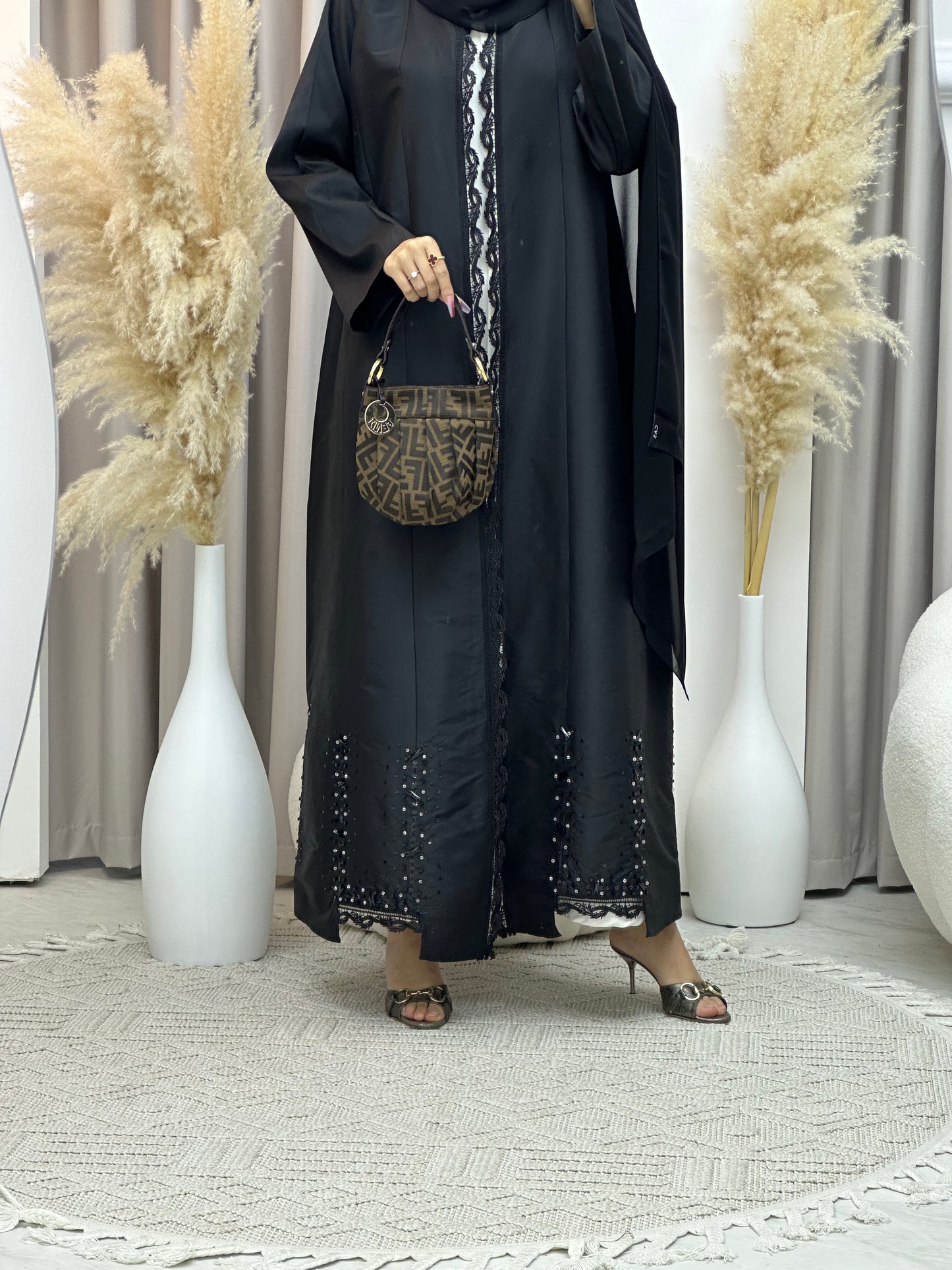 C Ramadan Black Eid Abaya 73