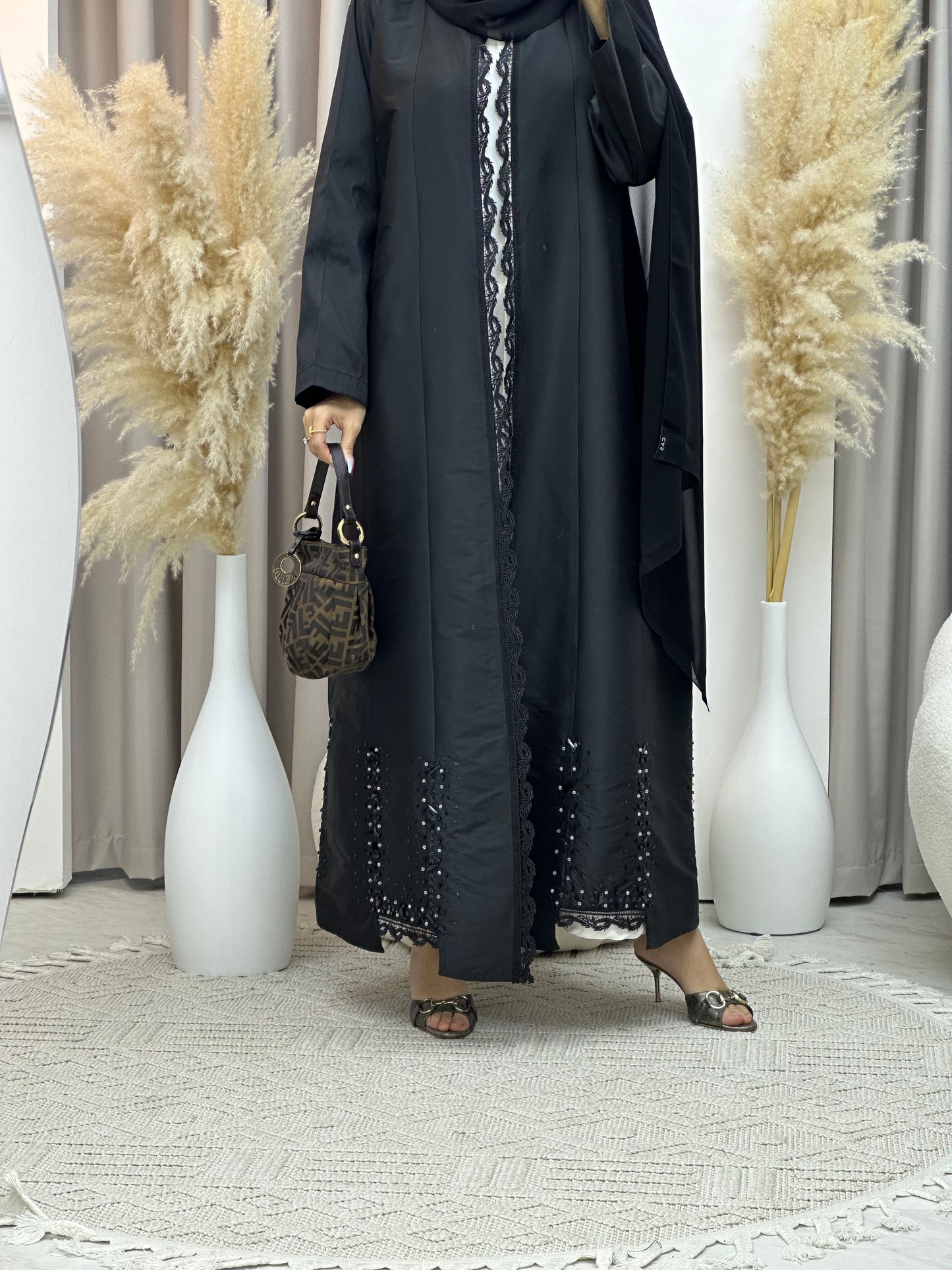 C Ramadan Black Eid Abaya 73