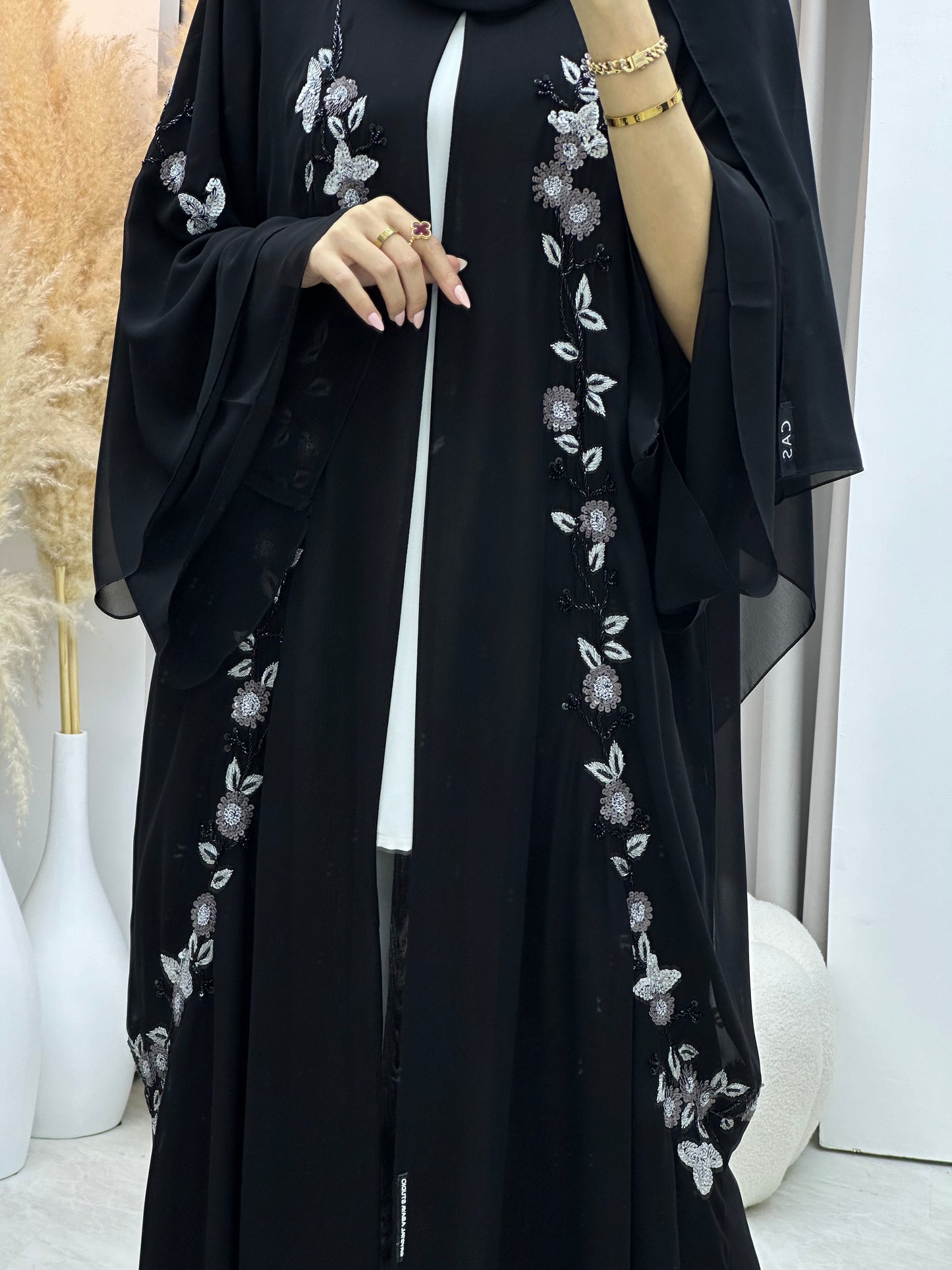 C 0066 Black Abaya