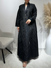 C 1643 Black Coat Abaya