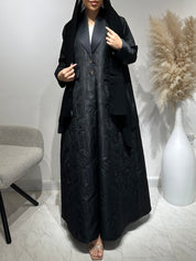 C 1643 Black Coat Abaya