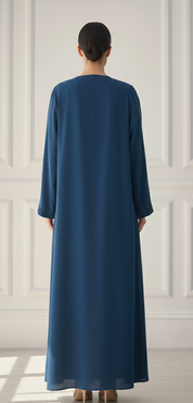 C 1831 Teal Beaded Abaya