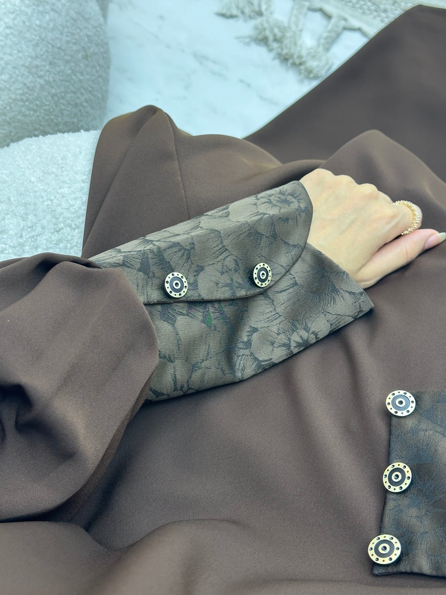 C 0254 Brown Coat Abaya