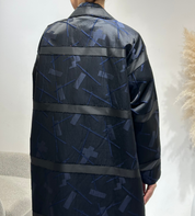 عباية زرقاء داكنة موديل C 1648