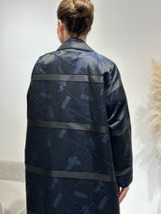 C 1648 Dark Blue Abaya