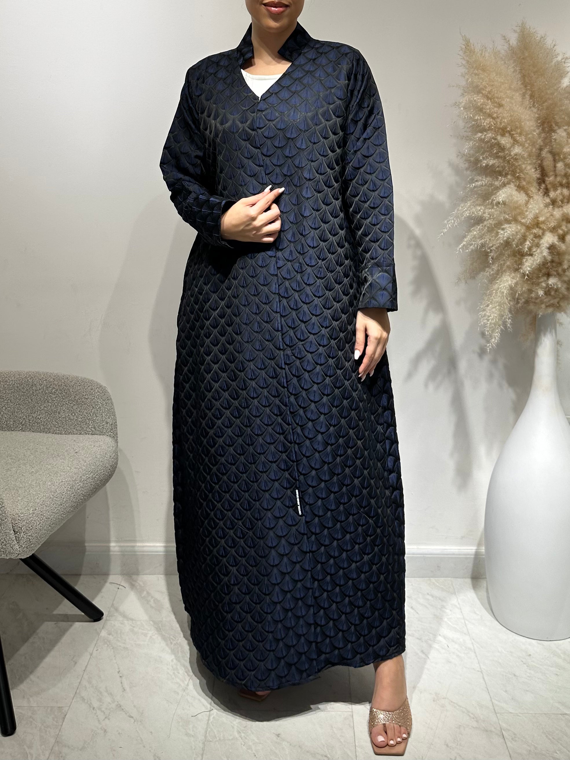 C 1649 Night Blue Abaya